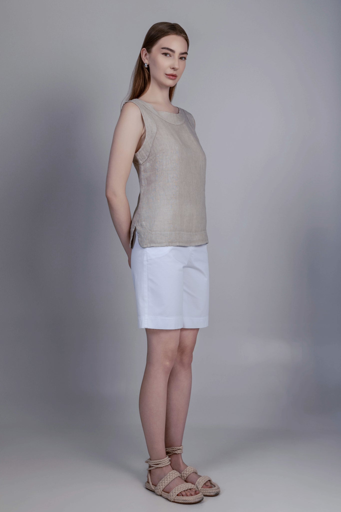 Ingrid Shorts White