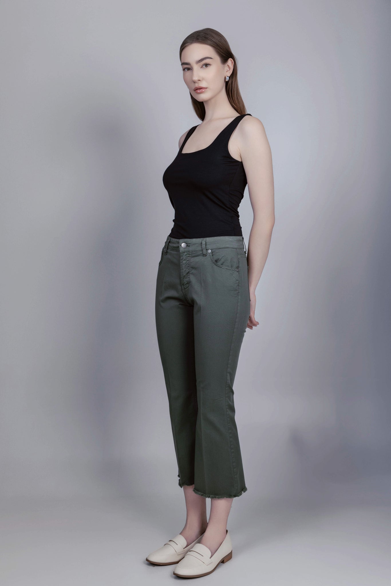 Barbara Trousers Khaki Green