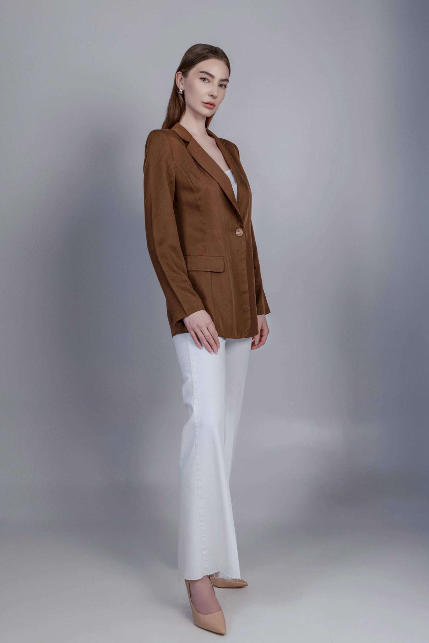 Lyocell Jacket Brown