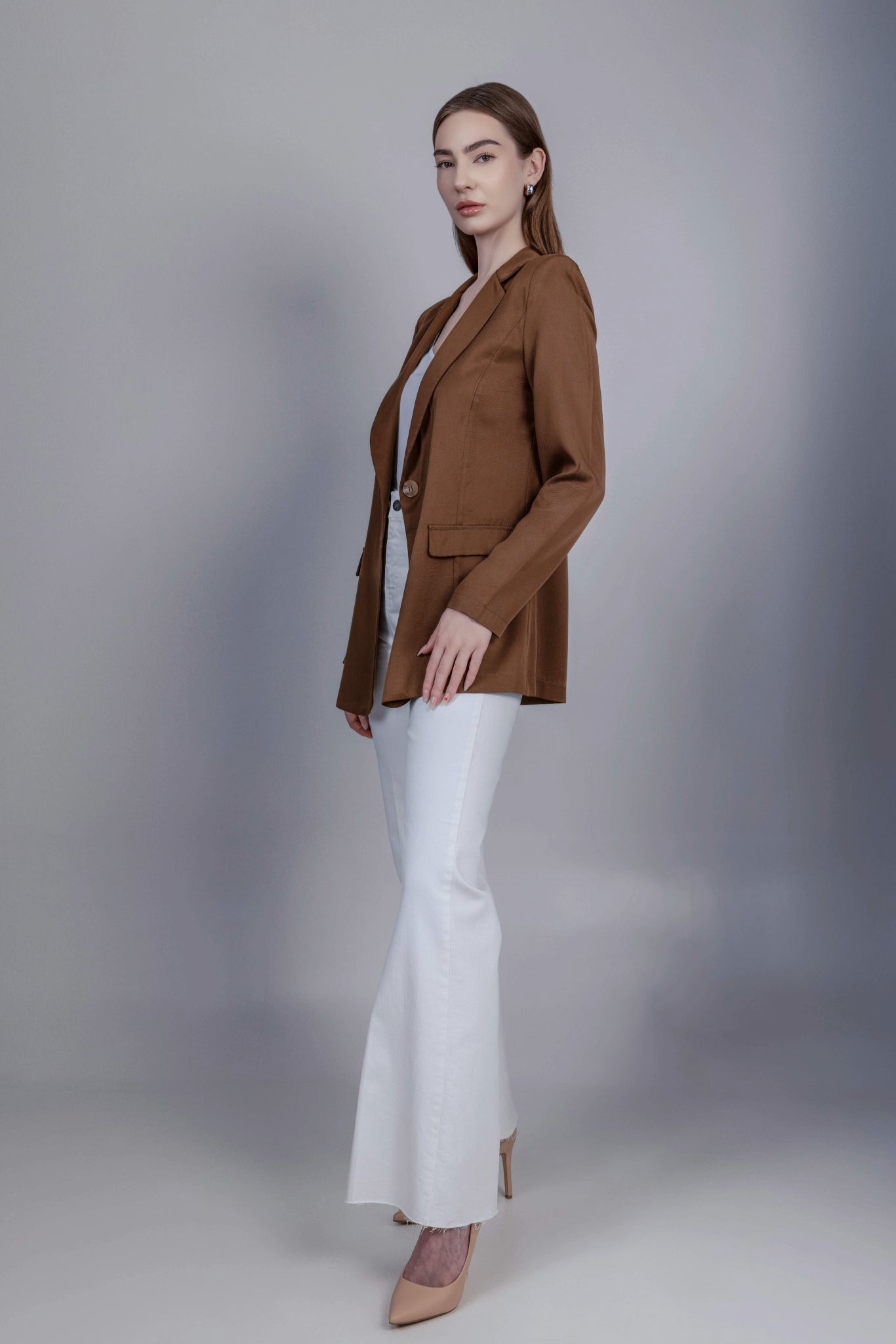 Lyocell Jacket Brown
