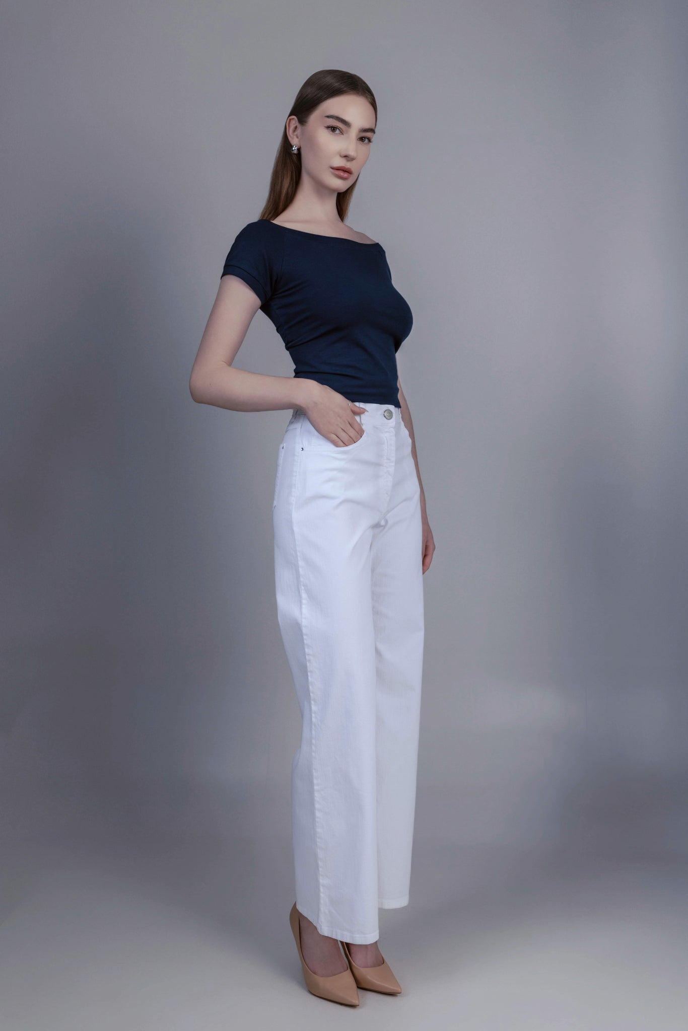 Ottico Jeans White