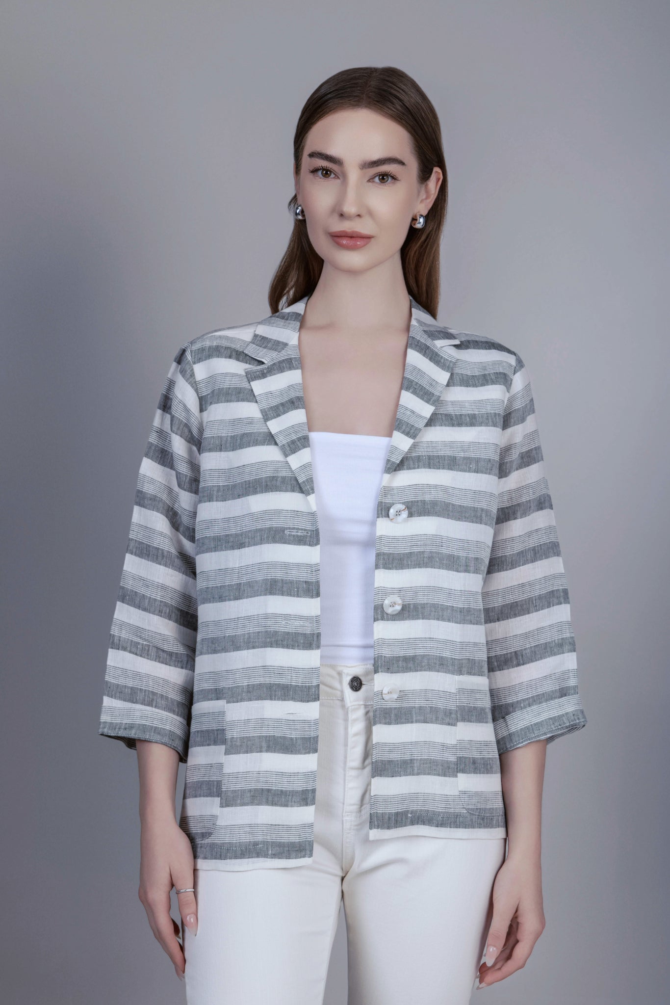 Giacca Jacket Green Strips