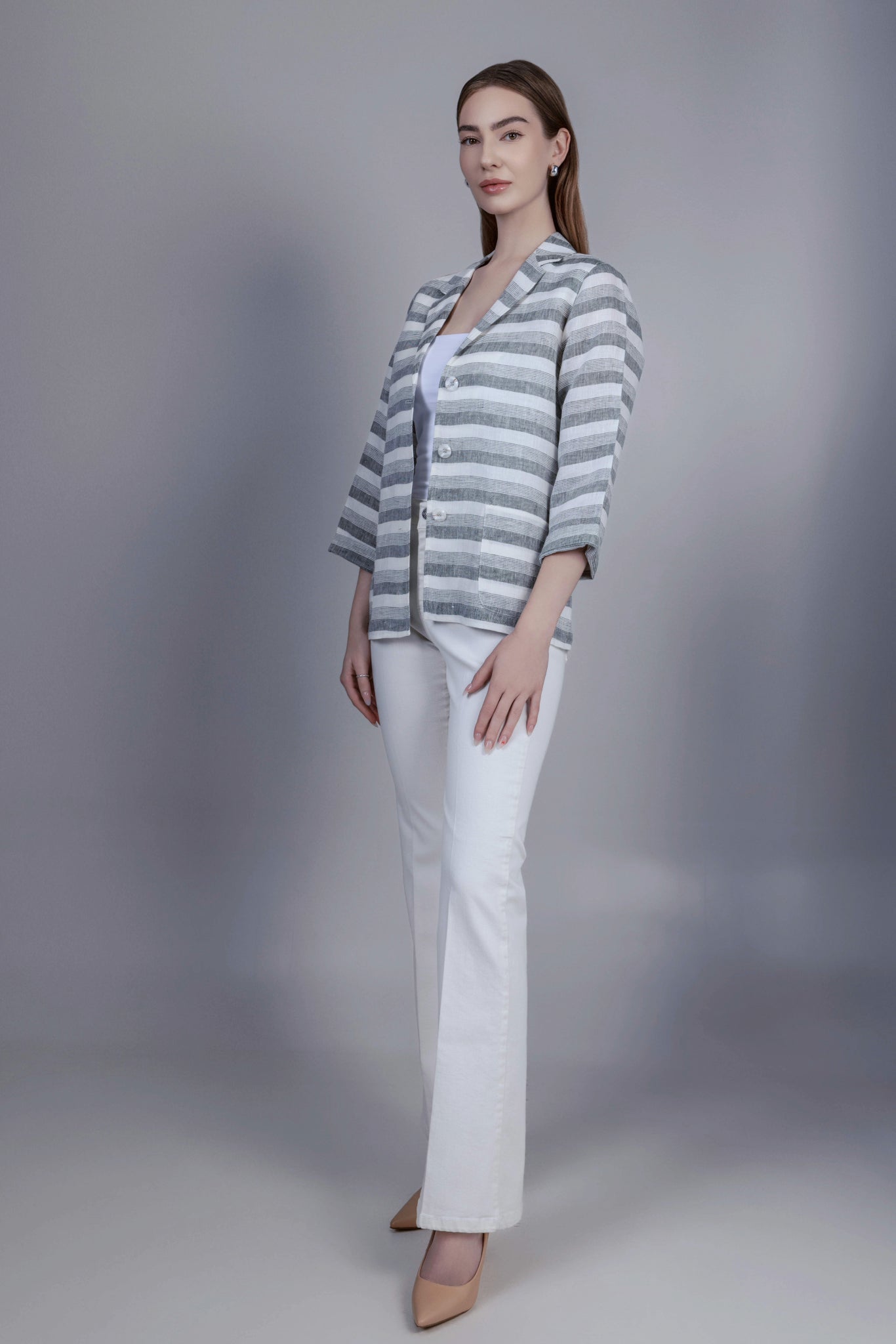 Giacca Jacket Green Strips