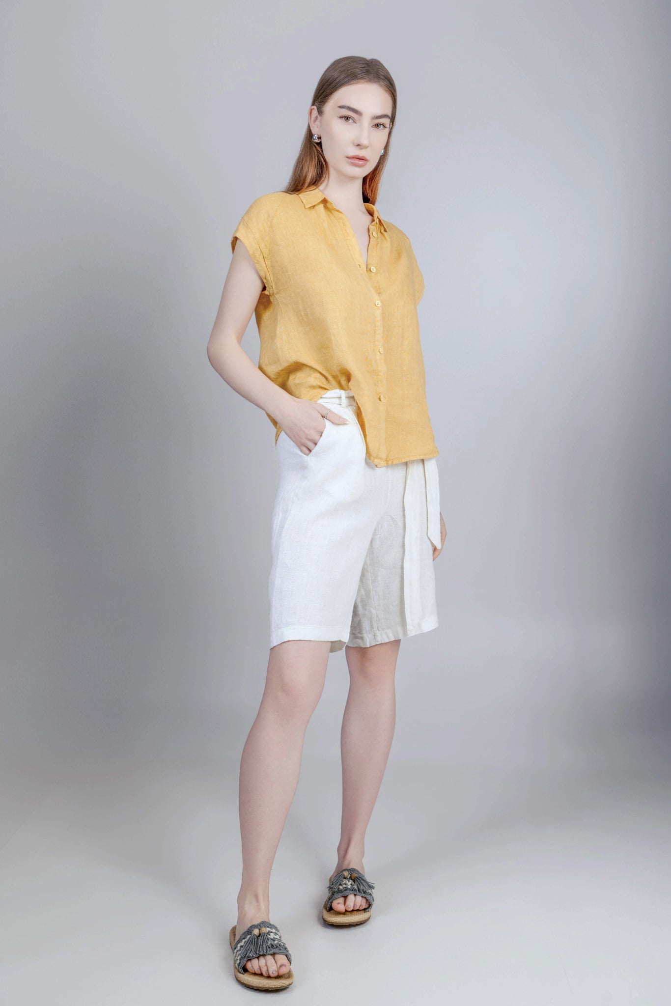 Camiciala Top Mustard