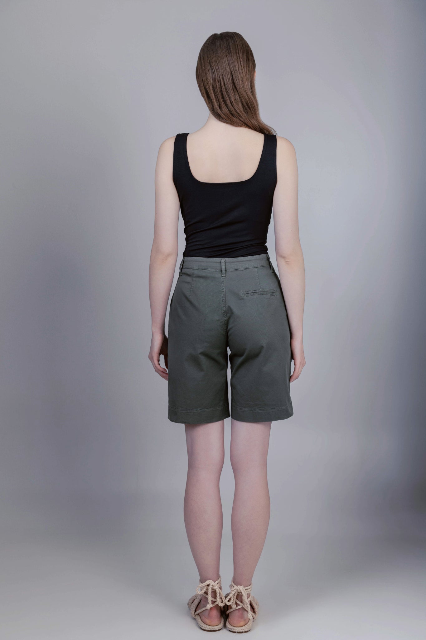 Ingrid Shorts Khaki Green