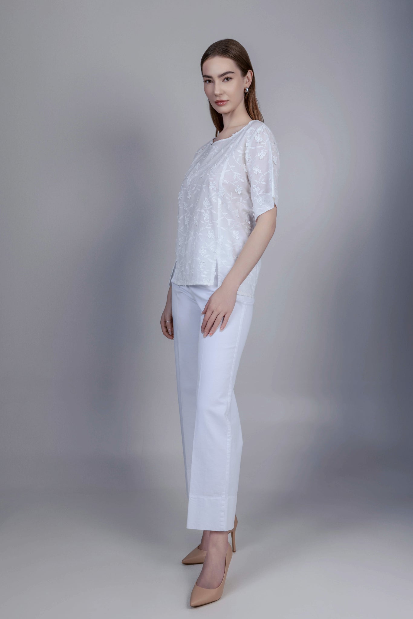 Sabina Trousers White