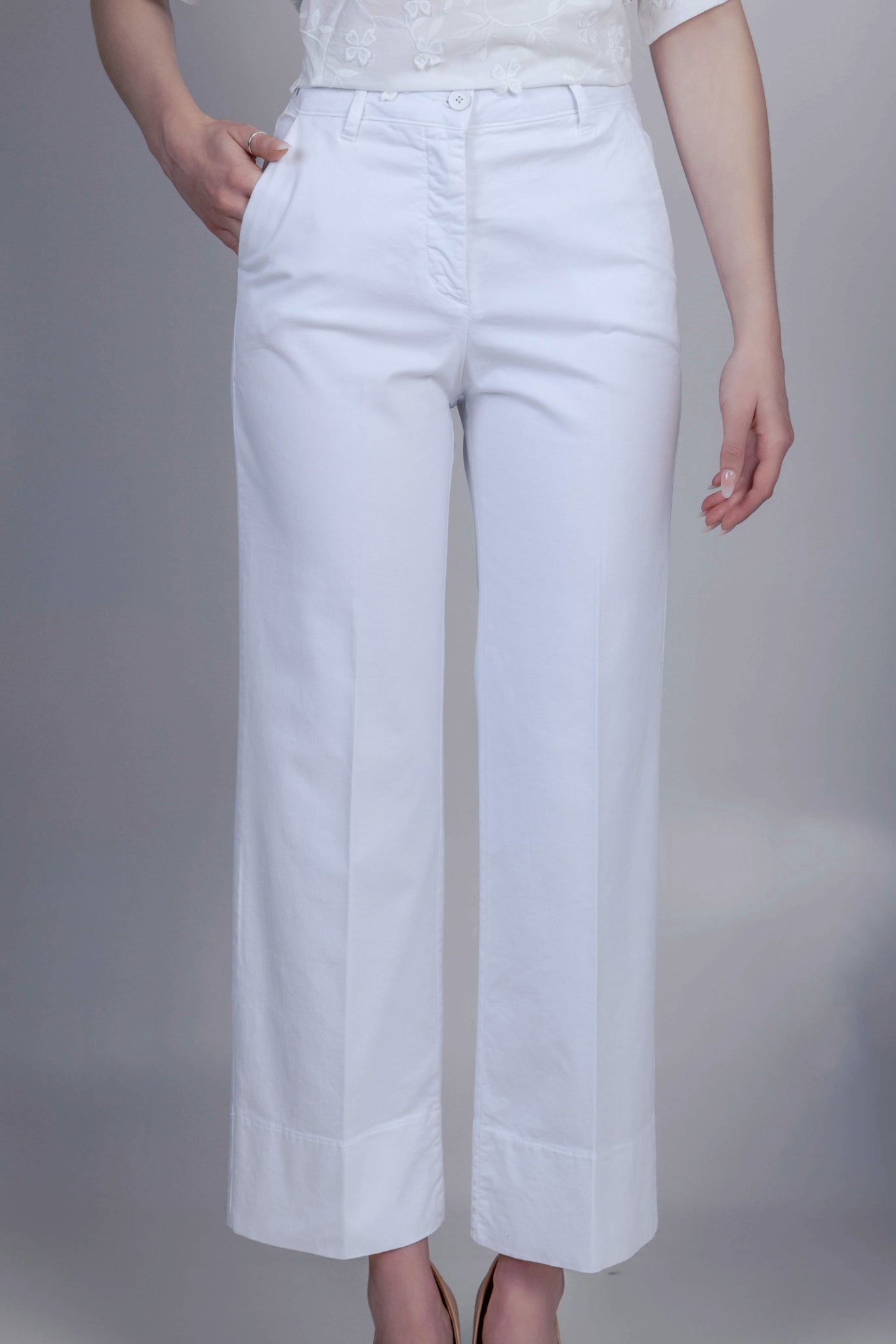 Sabina Trousers White