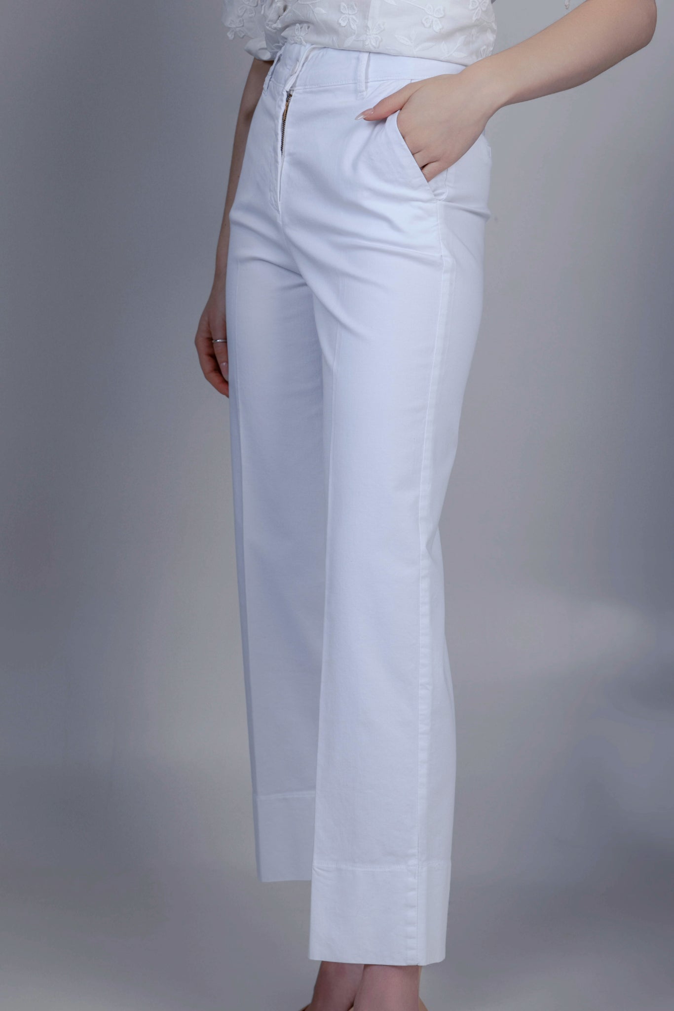 Sabina Trousers White