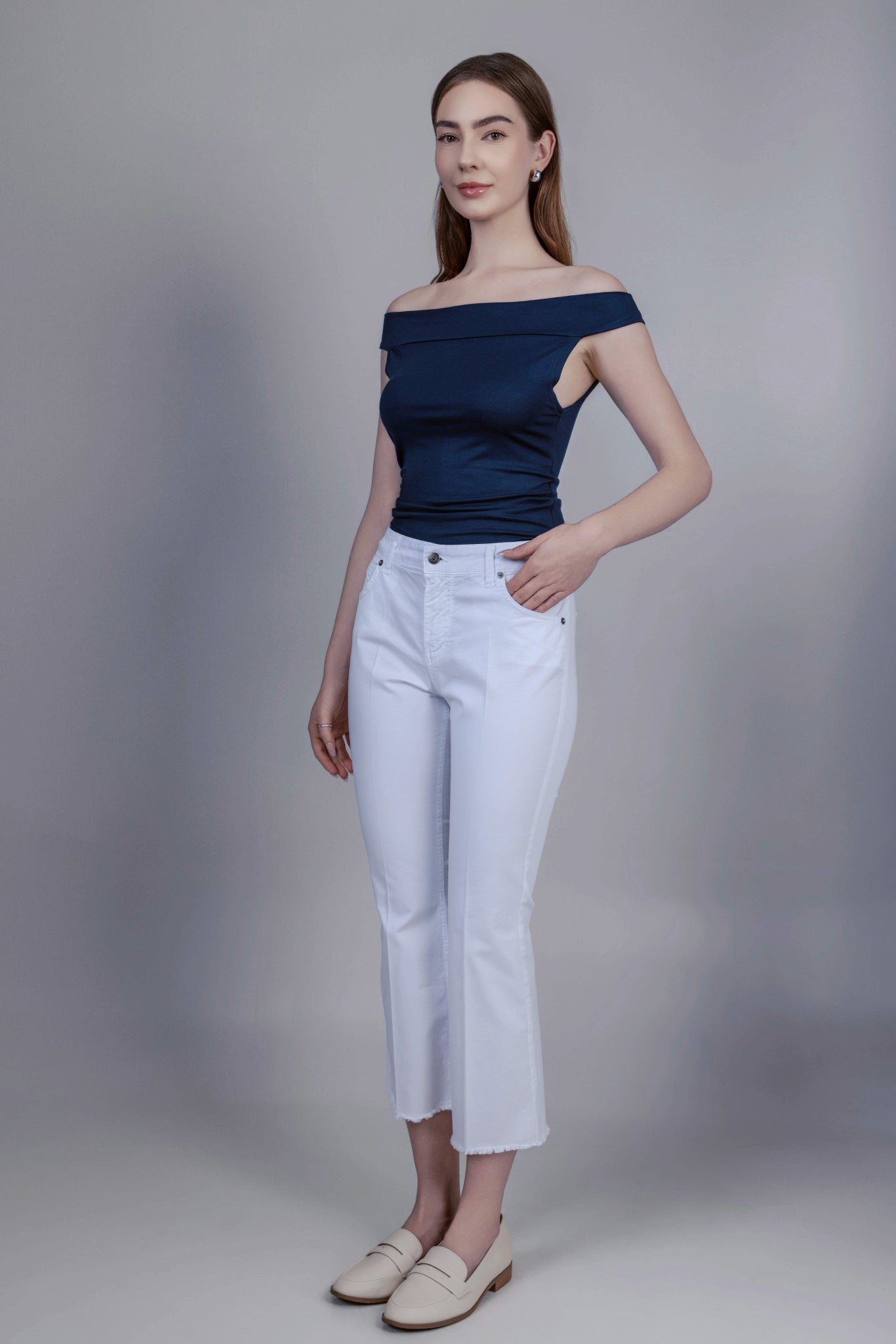 Barbara Trousers White