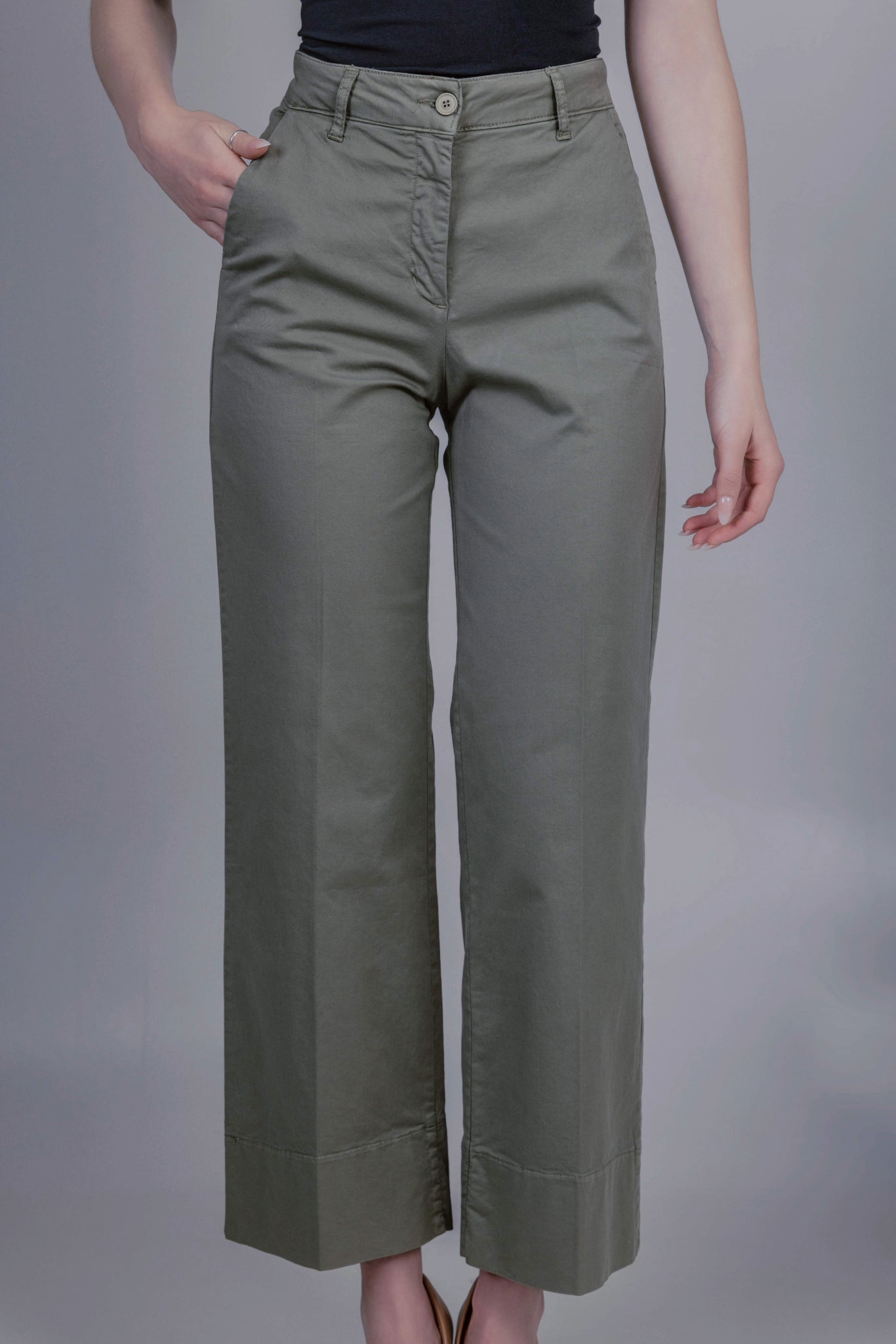 Sabina Trousers Khaki Green