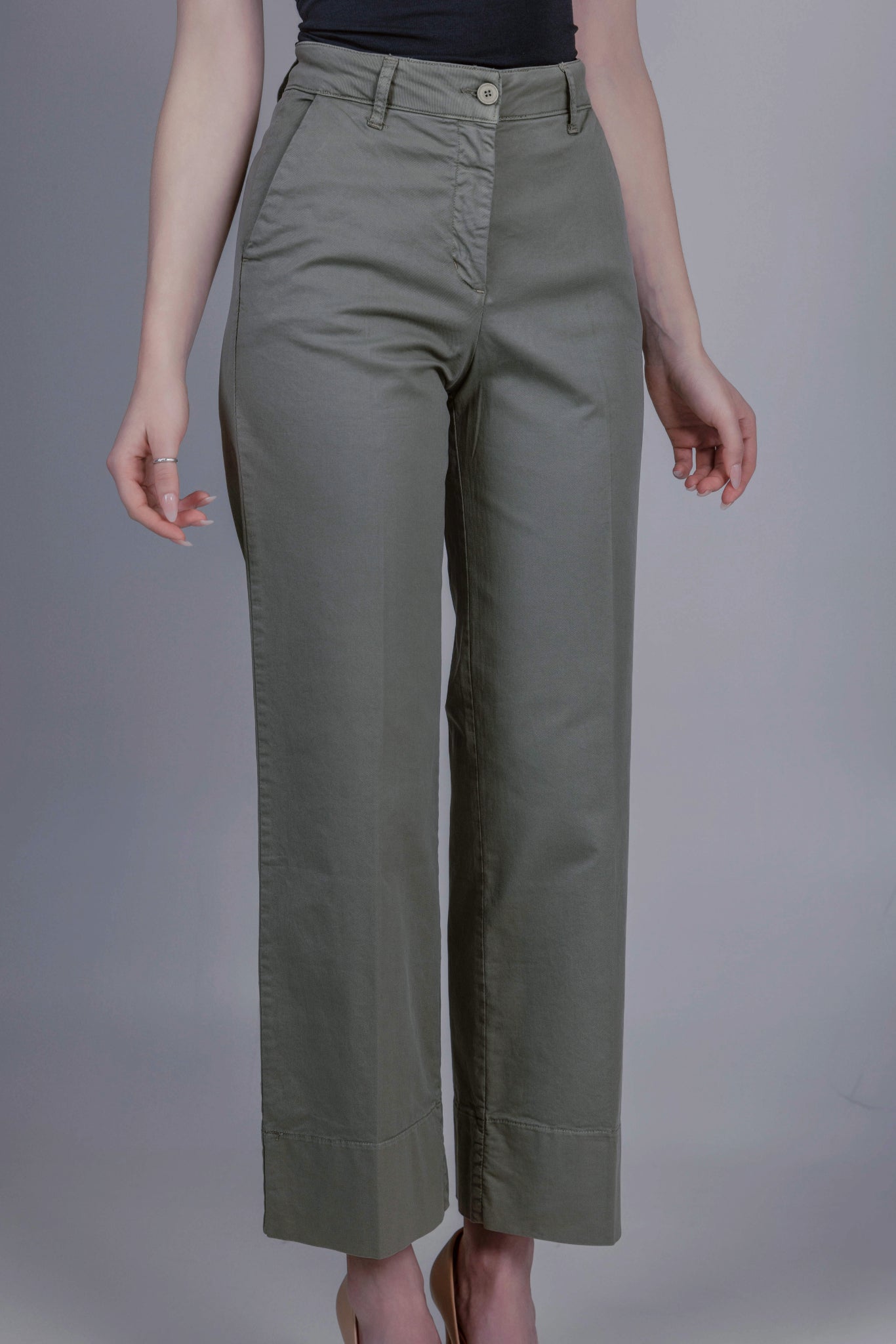 Sabina Trousers Khaki Green