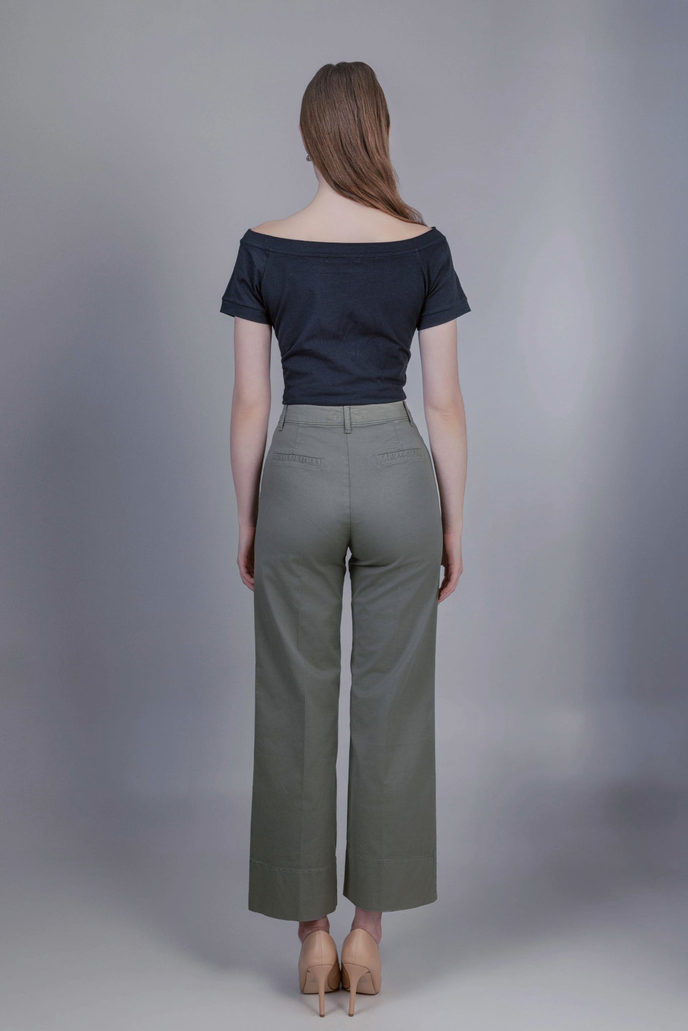 Sabina Trousers Khaki Green