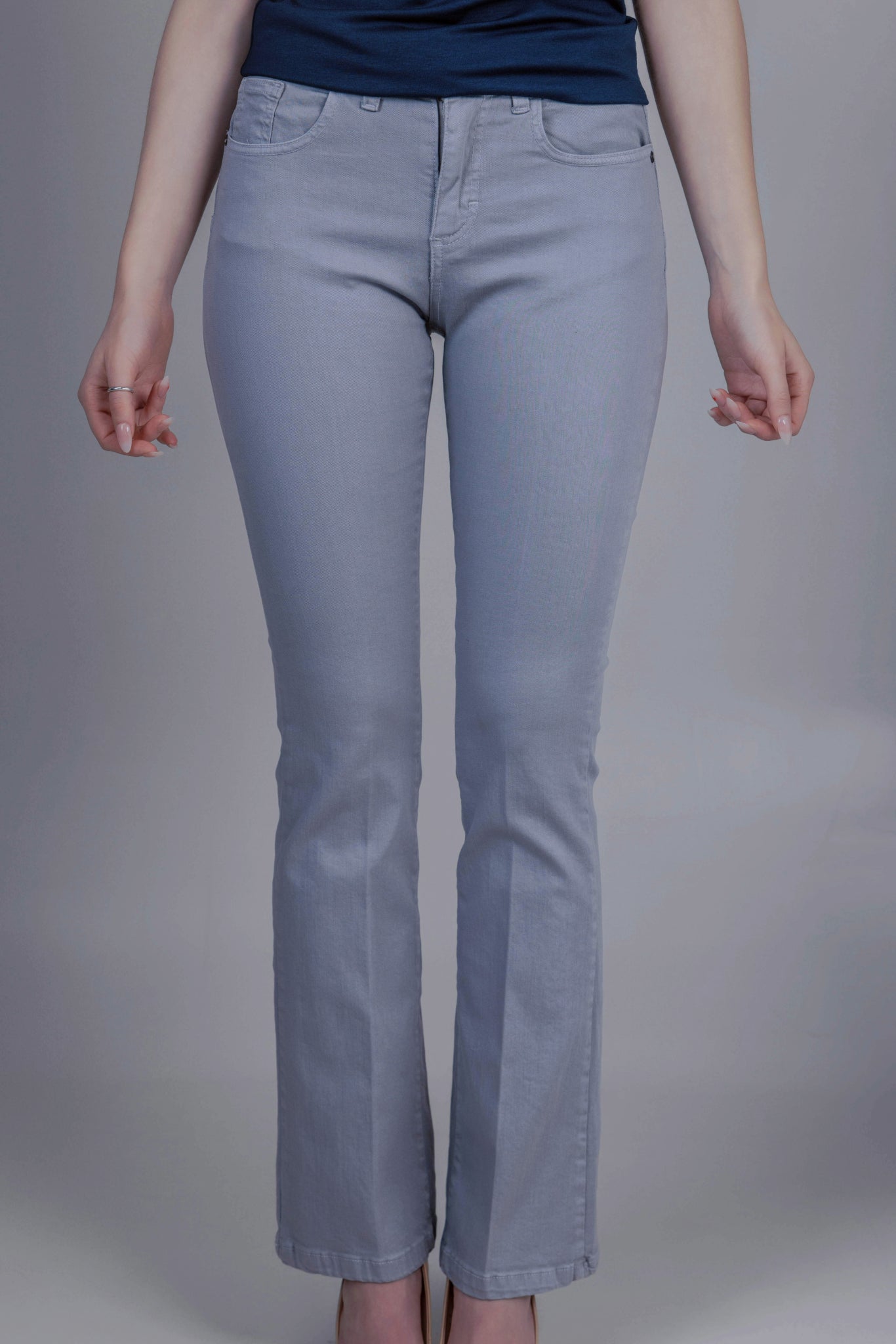 Palazzo Jeans Gray