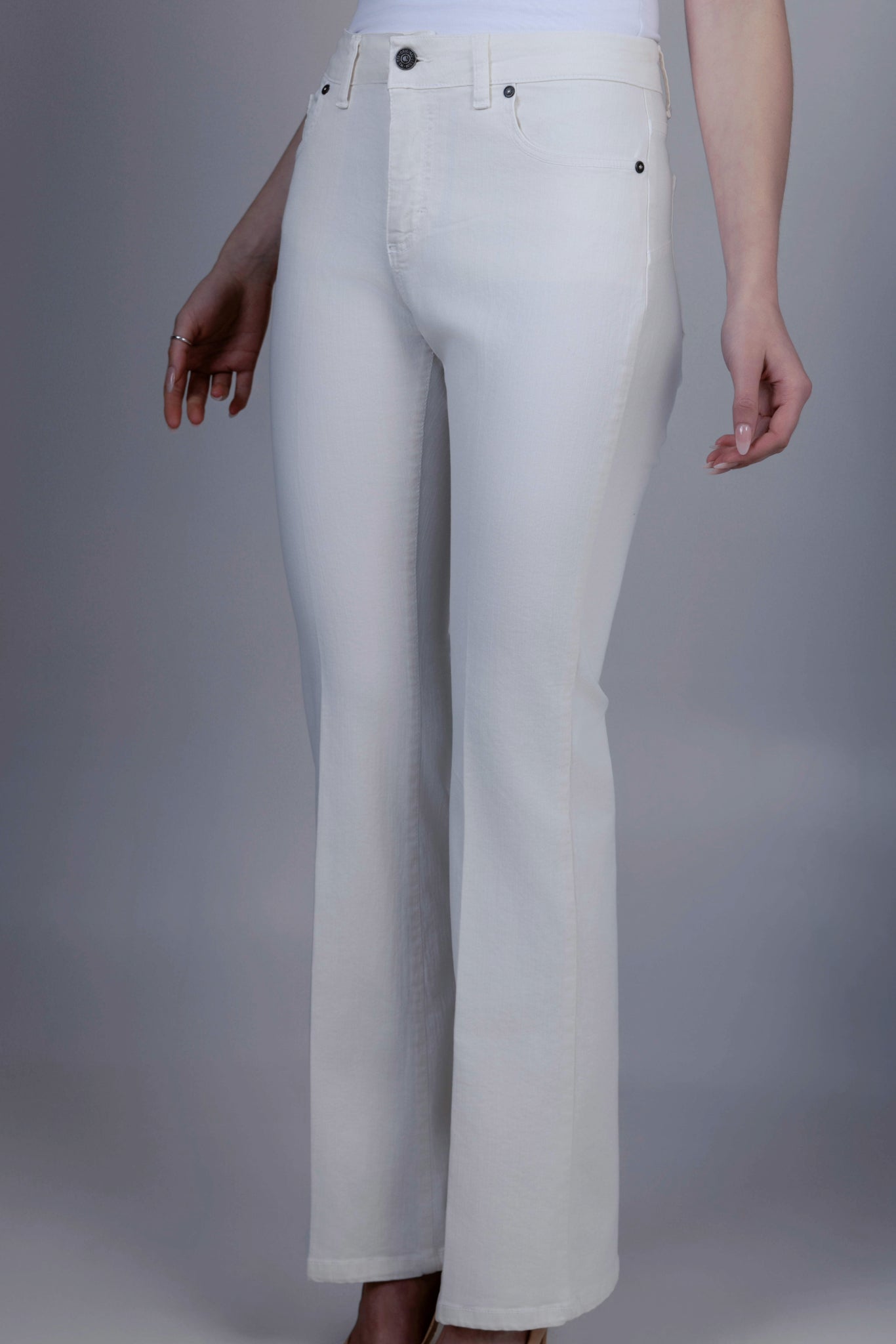 Palazzo Jeans Cream